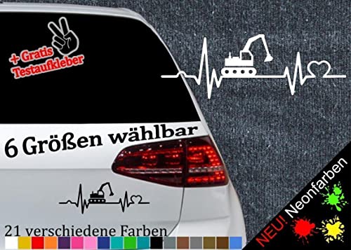 Battito cardiaco con adesivo escavatore, 6 misure