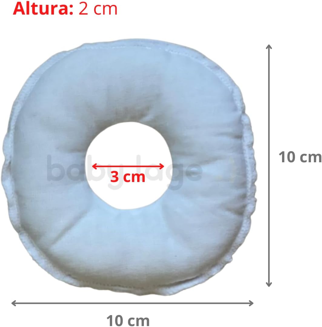 Kit 3 Pares Rosquinhas De Peito Seios Amamentação Lavável (Branca)