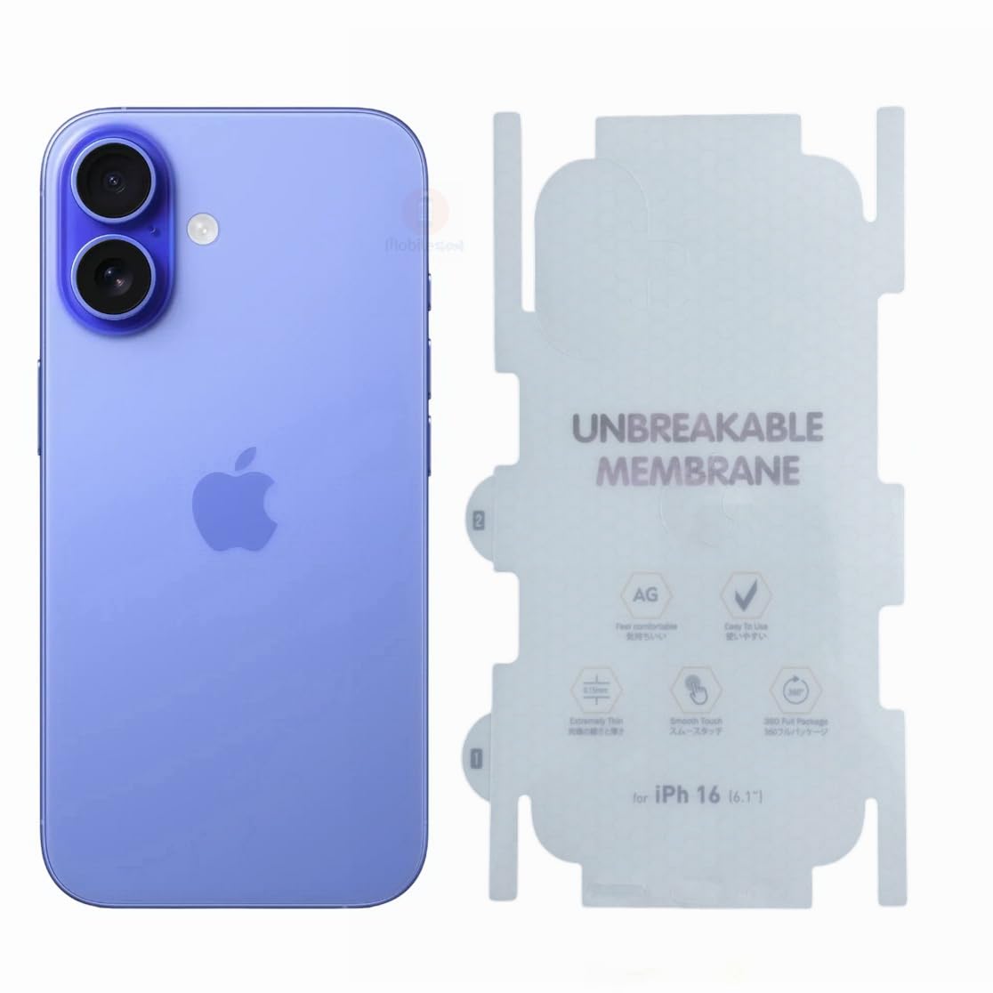 MobileZon Matte Transparent Unbreakable Membrane Back Screen Sides Protector TPU Film Screen Guard Skin Protection for iPhone 16 (B0DH3CDXQ8) Amazon Price History, Amazon Price Tracker