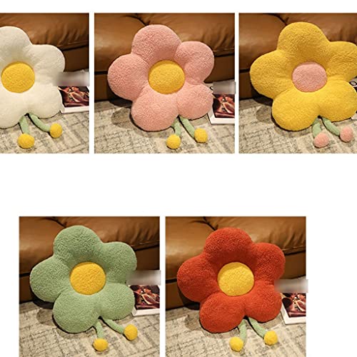 Arzarf Throw Pillow Flower Cushion Bedroom Floor Chair Dormitory Winter Cushion Chair Cushion Cute Butt Cushion Seat Cushion 21.65Inx17.71In Small Pillow ( Color : Brass ) #TOP6