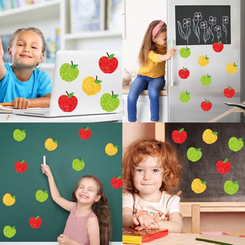 16 Imánes Decorativos de Manzana Rojo Amarillo Verde miniatura 7