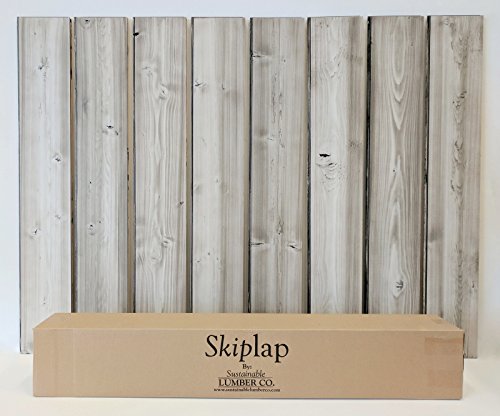 Skiplap 851077008020 Beach House Rustic Real Wood T&G Wall Paneling