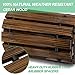 RELIANCER 8' Wooden Garden Pathway,Outdoor Roll Out Cedar Straight Walkway,Patio Path Decorative Garden Boardwalk Walkways,Weather-Resistant Roll Up Beach Wood Road Floor,Wedding Party Pathways