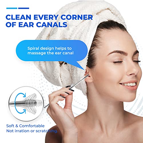 Glalove Ear Wax Removal Stainless Steel 360° Spiral Ear Care Tools #TOP6
