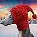 Bothyi Christmas Dog Hat Crocheted Snood Funny Cap Warm Dog Hat Knit Snood Headwear, M