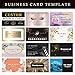Custom Business Cards Customize with Logo QR Code Personalized Glitter Marbling Cards 1000 500 200 100 for Small Business Double-Sided Printing