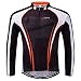 sponeed Bikes for Men Shirt Long Bike Fit Cycle Jersey Bicyle Clothes Full Zip US M Deep Brown