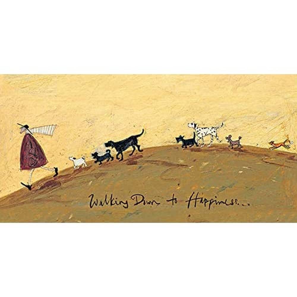 Sam Toft WDC91096 (Walking Down To Happiness Canvas Print, Multi