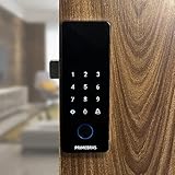 Fechadura Digital Biométrica Atenas Madeira Primebras