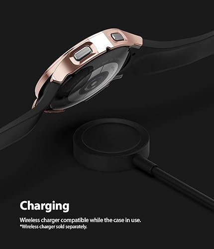 Miniatura 8 de Ringke Funda delgada paquete de 2 compatible con Samsung Galaxy Watch 4 de 1.732 pulgadas, bisel Watch4 solo marco cubierta dura de policarbonato de