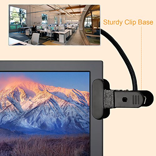 Gosear Clip On Security Mirror,Computer Rearview HD Mirror,Clip On Cubicle Mirror for Personal Safety and Security Desk Rear View Monitors or Anywhere (6.69" 2.95" Rectangle)