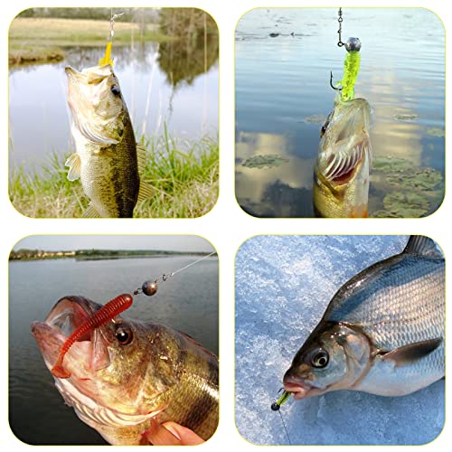 XiYee 109Pcs Angeln Köder Set mit Angelkasten Einschließlich Wobbler Spinnerbaits Angellöffel Topwater Frosch Swimbaits… – Bild 7