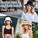 2pcs Sublimation Bucket Hats,White and Black Bucket hat Womens Bucket hat Sun Hat Beach Fishing Hat, Reversible Double Side Wear
