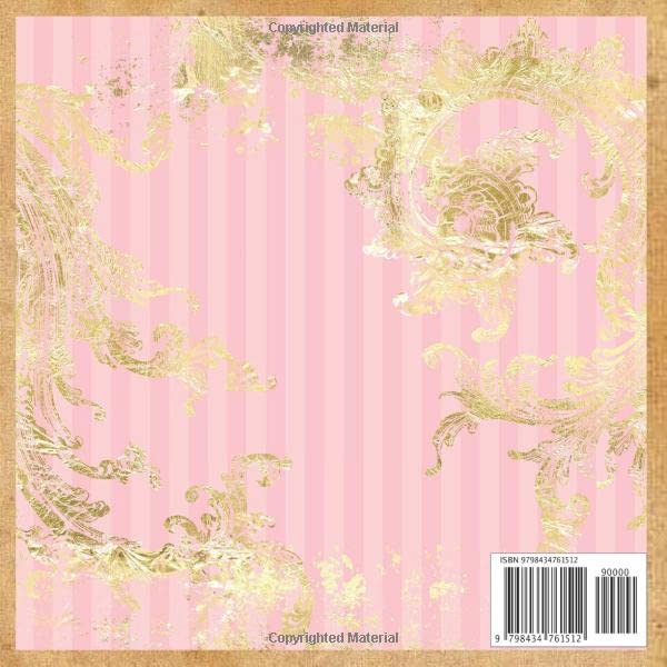 scrapbook paper pink gold rococo assorted pattern for scrapbooking supplies & DIY craft junk journal pack kit 28 patterned crafting sheet for ... invitation 14 textured decorative papercraft image 3