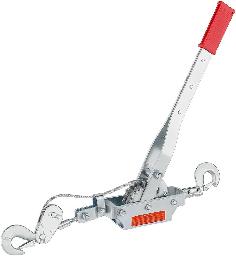 Voyager Tools 5 Ton Hand Puller Heavy Duty Winch Pull Hoist Come Along Cable Lever