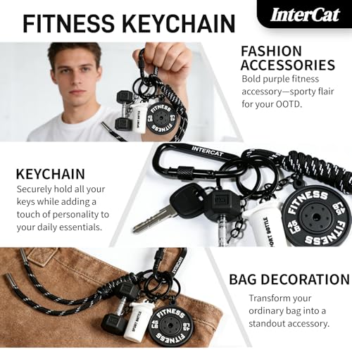 InterCat Gym Accessories for Women, Fitness Keychain Set - image 4