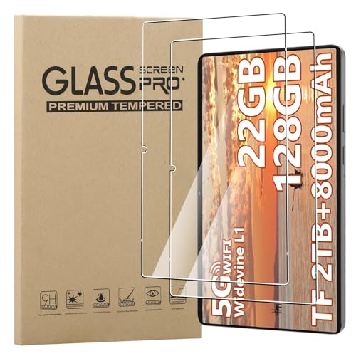 MEMELOKA Beschermfolie voor DEERTIME E15/E9/E6 10 inch, 2 stuks [hoge gevoeligheid] Anti-luchtbelletjes [anti-vingerafdruk] 9H hardheid anti-kras gehard glas displaybescherming