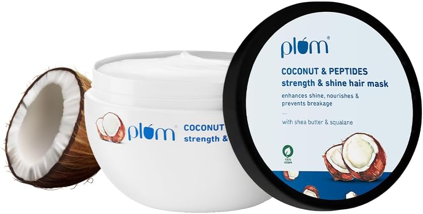 Plum Coconut Hair Mask | For Rough, Dry And Frizzy Hair | With Coconut Oil, Peptides & Shea Butter I Hair Spa For Women & Men I 200G, 1 Count