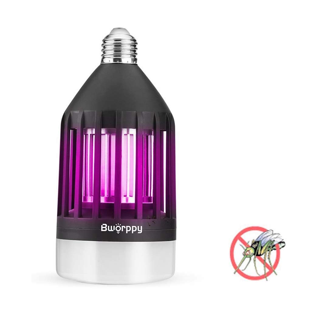 A-ZHP Mosquito Killer Light Bulbs Indoor, 3-in-1 Bug Zapper Light Bulbs E27/E26 Electric Mosquito Fly Killer 8W Cold White 500LM Mosquito UV Lamp For Home Kitchen(10 Pack) hjaksh