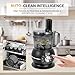 Smart Upgraded Food Processor 12 Cup, Electric Food Chopper Slicer with French-Fry Slicing Shredding Chopping Kneading Cutter, For Meat, Vegetable, Fries, Cheese, Meat & Veggie Prep, Puree