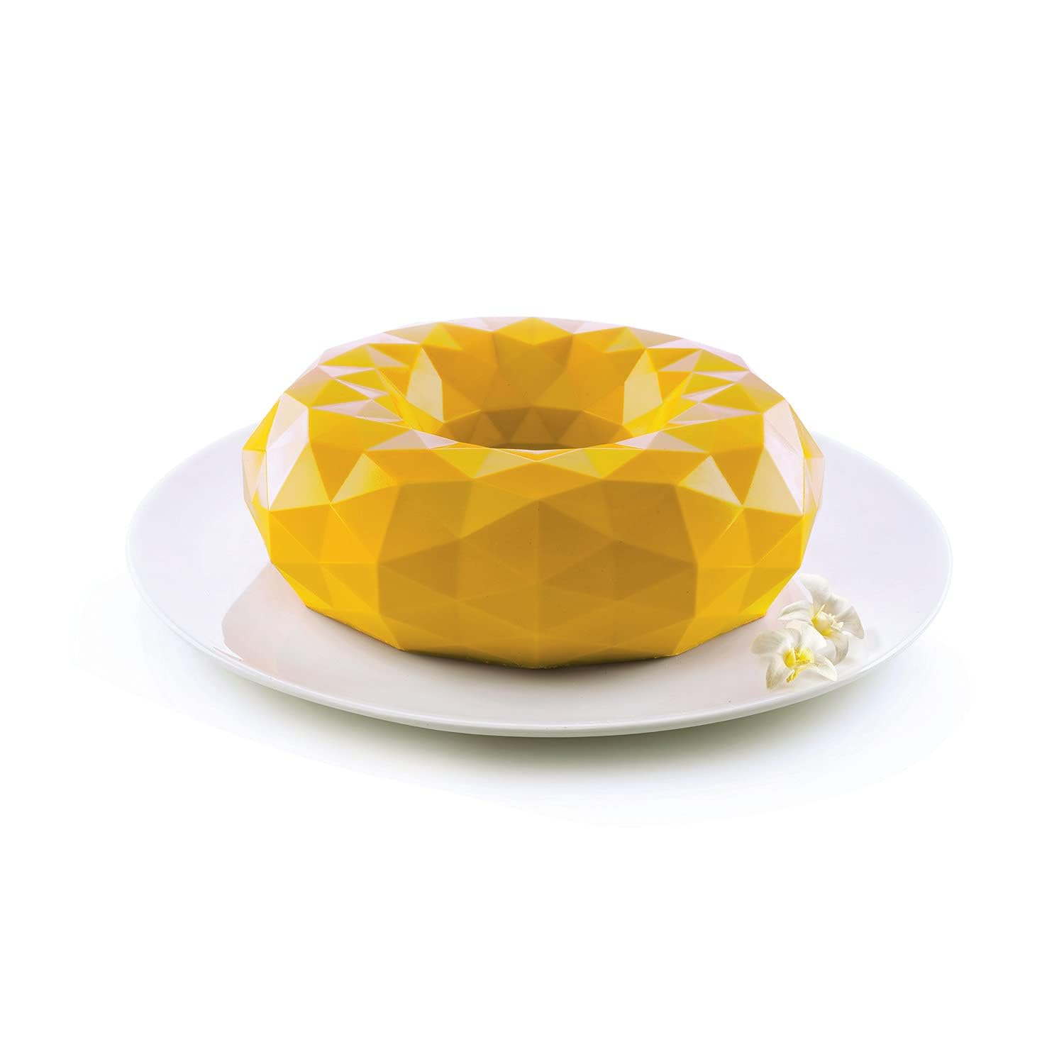 Silikomart | Molde de Silicona para Tarta Moderna GIOIA, Antiadherente, Juego de 3 Moldes para Postres, Diseño 3D, Ø 210 h 70 mm, Volumen 1660 ml, Fabricado en Italia