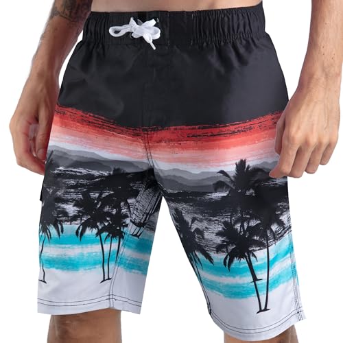 Image of Kanu Surf Men's Big Viper Extended Size Stripe Swim Trunk