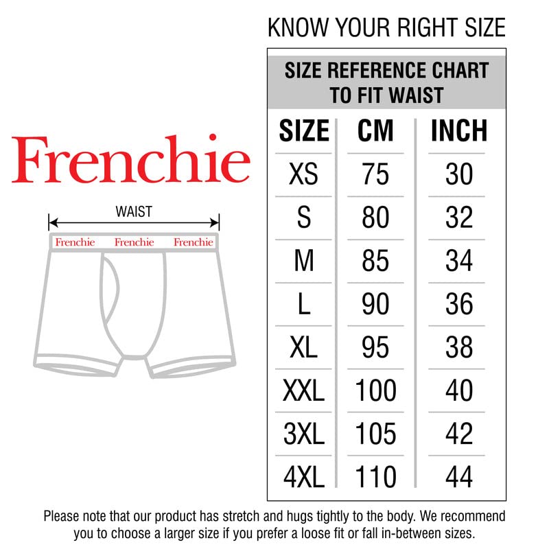 Image of VIP Frenchie Men's Cotton Casuals 4300 Plain Trunks, CASUALS4300 6975 85 (Pack of 4, Assorted Color & Print May Vary, 85 cm)