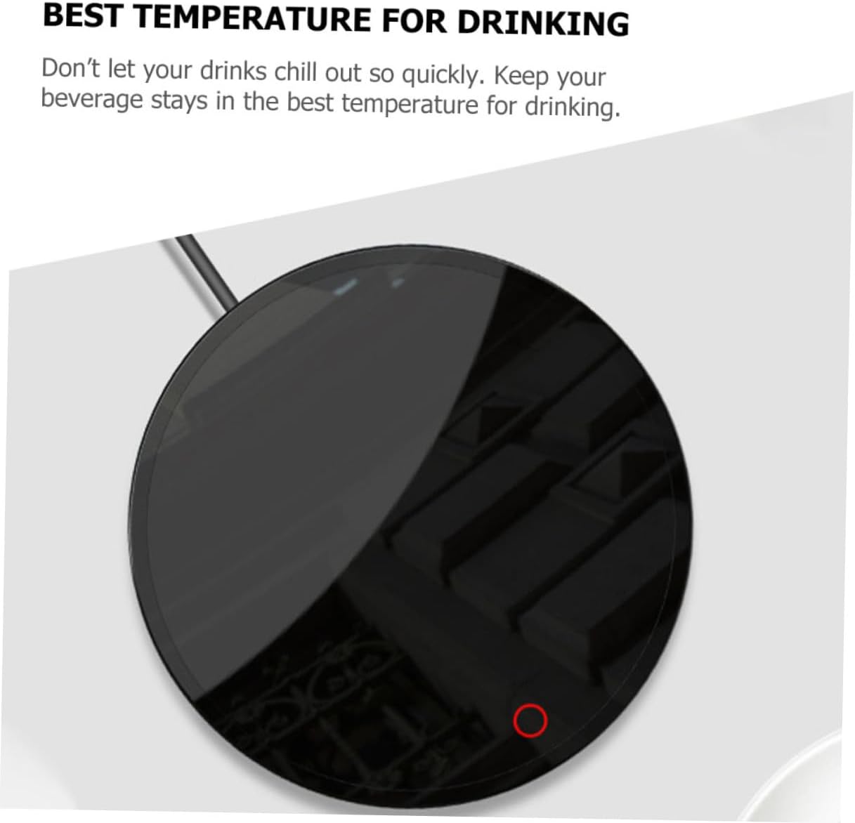Electric Mug Heater Coffee Warmer Pad with Temperature Control Ac110v for Office and Home Use Delicate Cup Warmer Beverage Heating Accessory