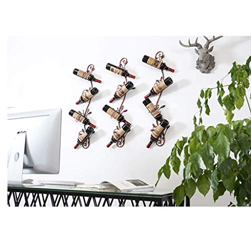 Soporte para vinos de hierro forjado para pared miniatura 3