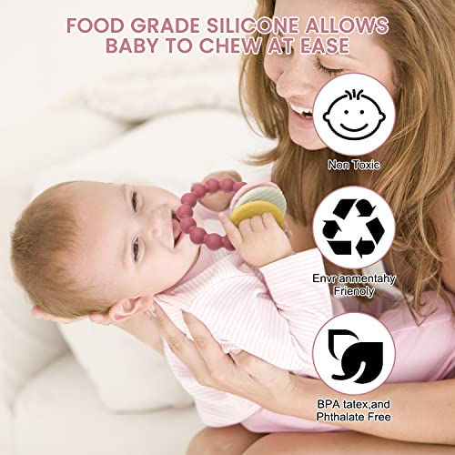 Silicone Teething Toys for Baby 3+ Months, Choking-Proof Design, 100% Food-Grade Silicone, Infant to Toddler Teether, Essential Stuff for Baby Boy and Girl - Image 6