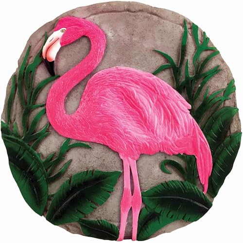 Spoontiques - Garden Décor - Flamingo Stepping Stone - Decorative Stone for Garden