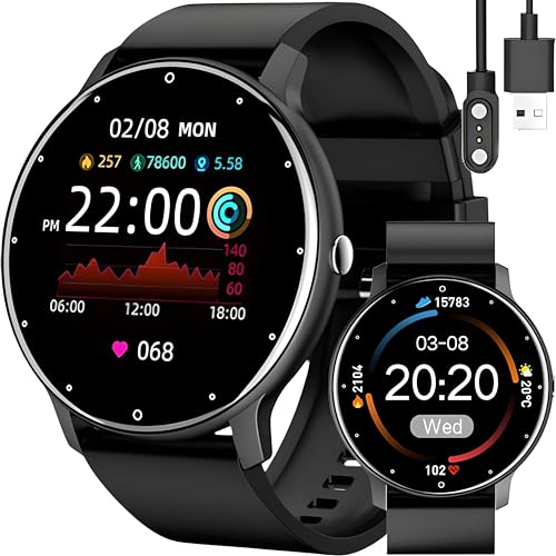 Retoo Smartwatch Smart Watch 45mm reloj de pulsera pantalla táctil banda deportiva pulsera de fitness reloj negro regalo llamada Android iOS hombres mujeres negro, plata esterlina, Plata de ley Retoo Smartwatch Smart Watch 45mm reloj de pulsera pantalla táctil banda deportiva pulsera de fitness reloj negro regalo llamada Android iOS hombres mujeres negro, plata esterlina, Plata de ley