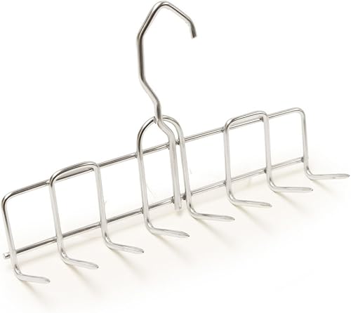 The Salchicha - Percha de acero inoxidable de ocho puntas