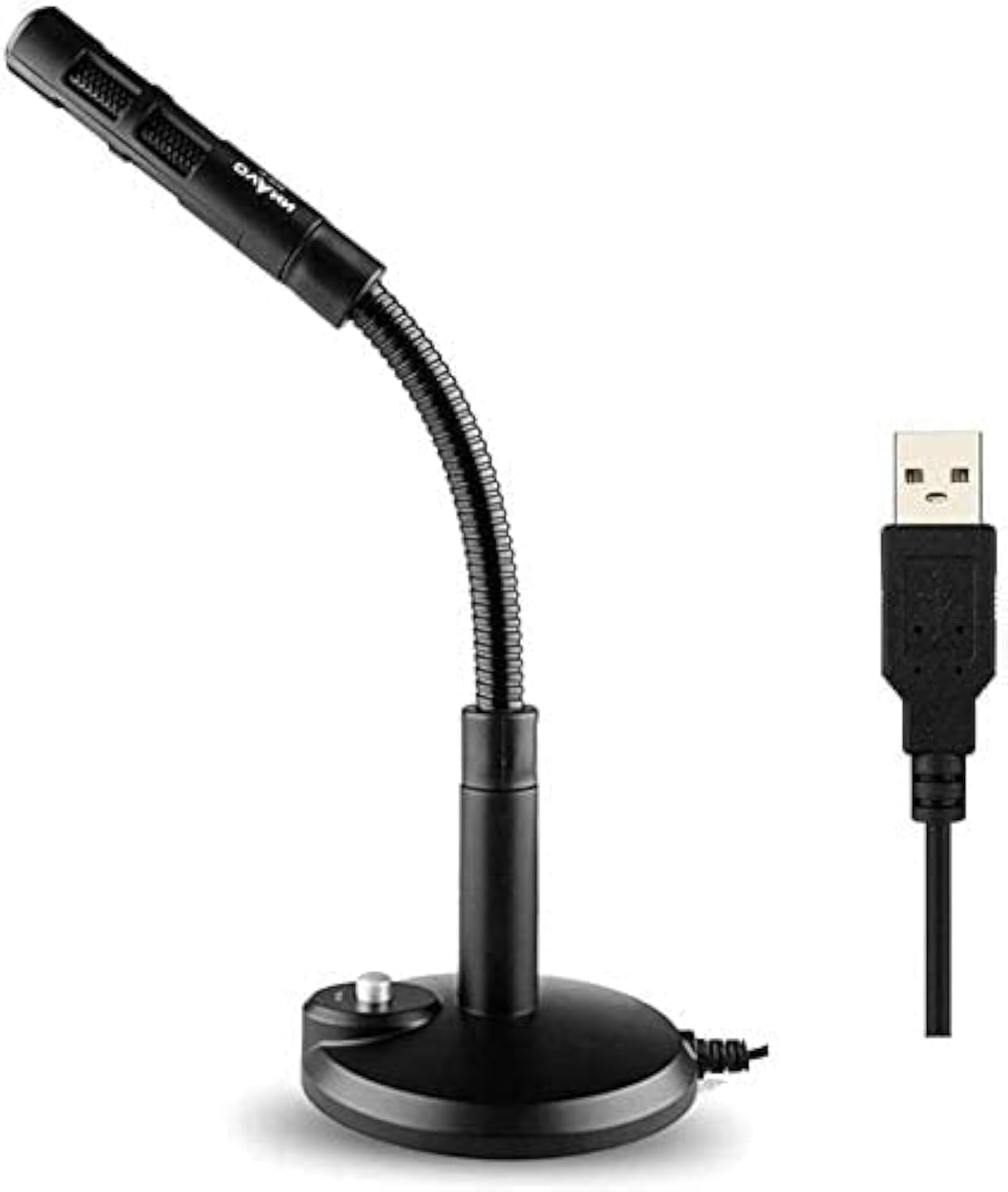 USB Microphone for Computer, Omnidirectional Microphone | PC Condenser Mic for Conferencing, Games, Chat, Podcasting, Skype | Compatible with Laptop, Mac, PS4, Windows, Linux, macOS