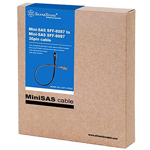 Silverstone SST-CPS02 Mini SAS SFF8087 câble interne protégé 0.5M - 7