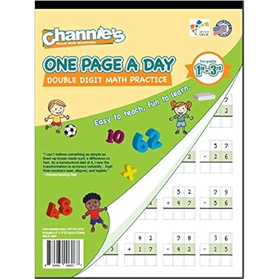 Buy Channies One Page A Day Double Digit Math Problem Workbook For 1St - 3Rd Grade Simply Tear Off On Page A Day For Math Repetition Exercise Online In Indonesia. B01N09Kqb0