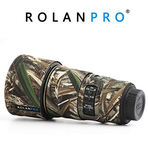 Rolanpro Camouflage-Objektivschutz für Nikon AF-S 300 mm F4E PF ED VR Coat Objektiv-Schutzhülle, #9, wasserdicht (ohne Objektivkragen)