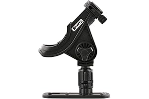 Scotty Black Baitcaster Rod Holder #282-BK with Gearhead and Track