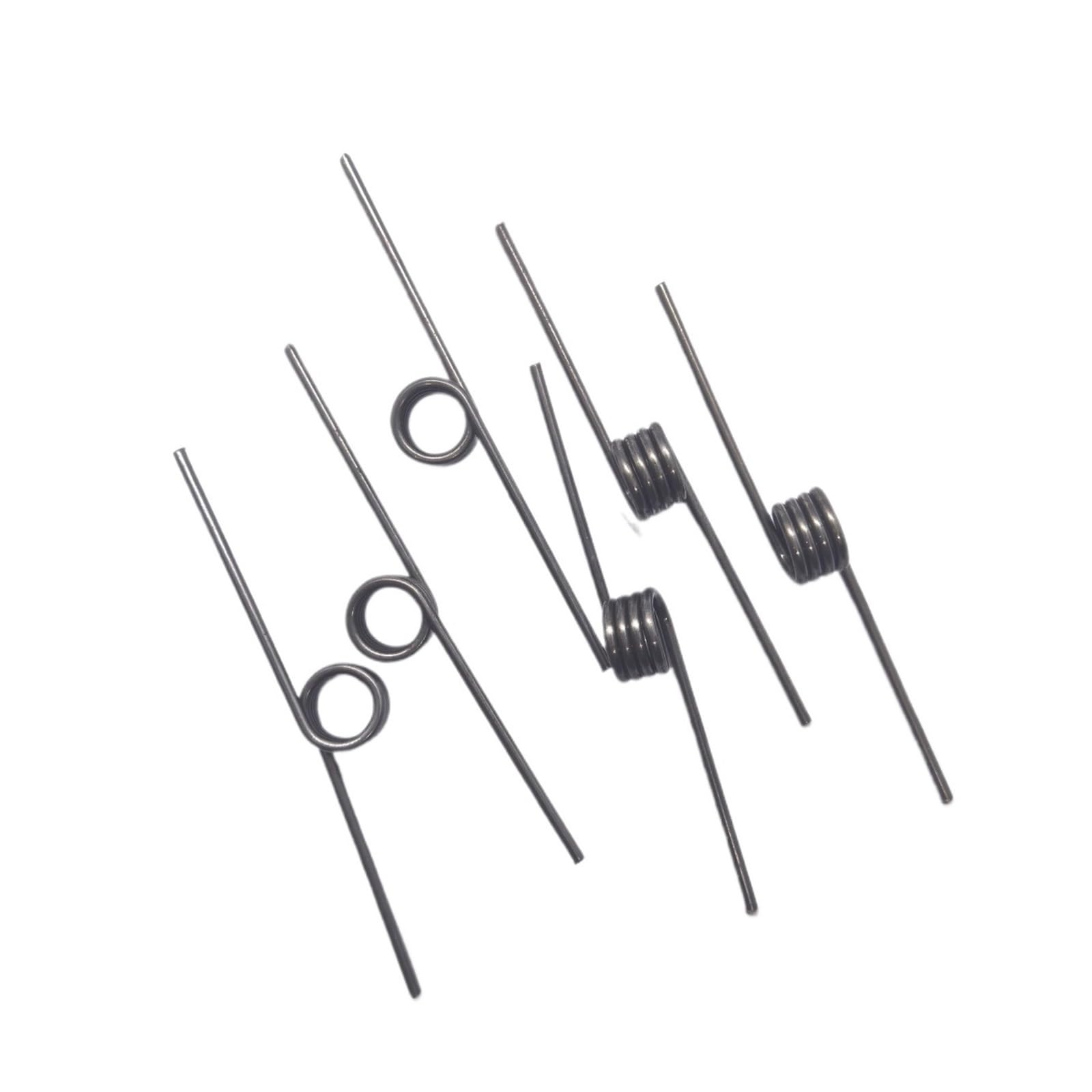 Petit Ressort Torsion Rappel 20 Pièces 1.2mm Diamètre De Fil 65Mn Acier Rotation Gauche Torsion V Ressort Réinitialiser(4 turns,11mm,1.2mm(60 Angle))