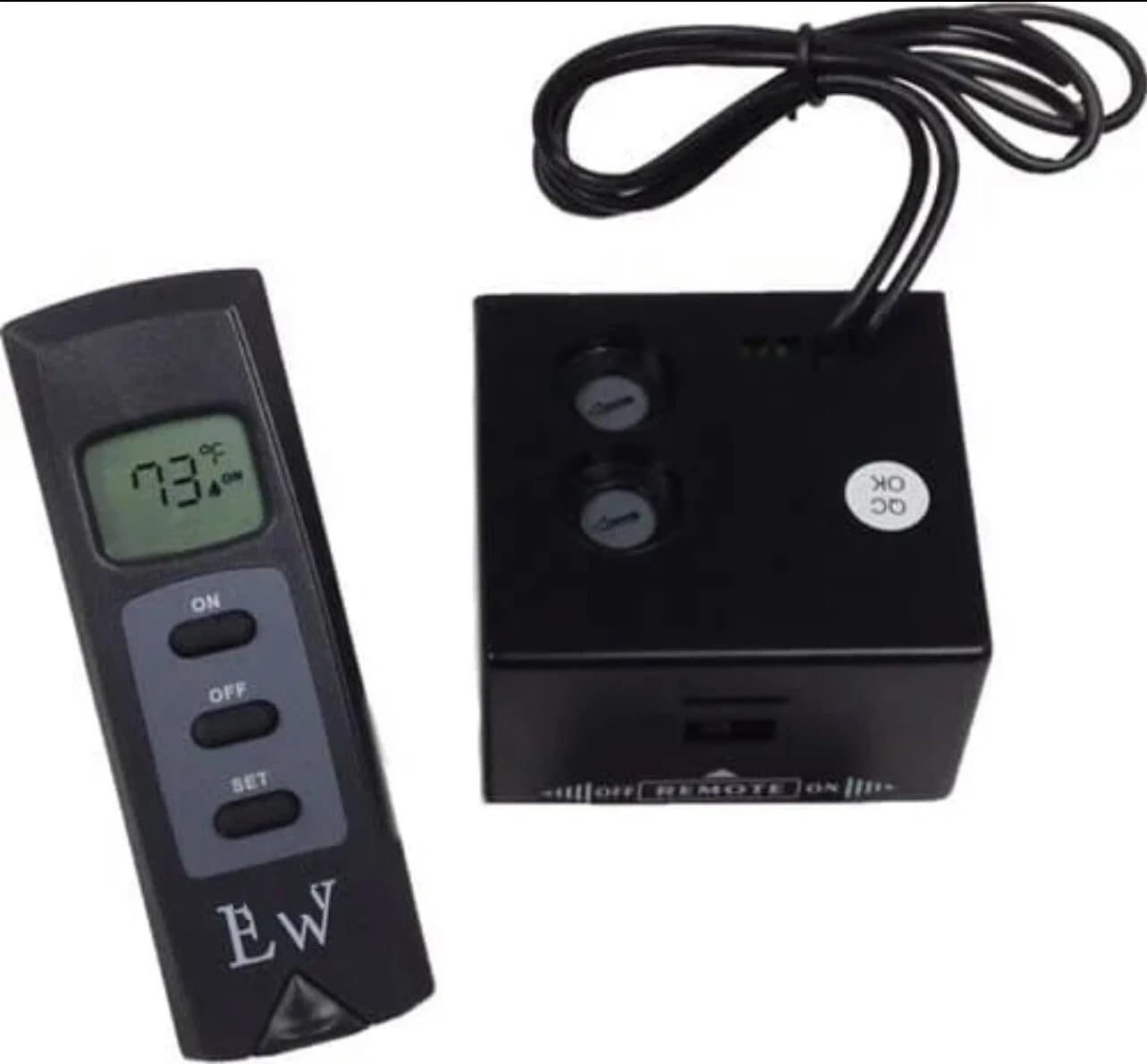 Replacement for Everwarm EW4001TH-A-EW Thermostat Remote with LCD Display Millivolt Gas OEM