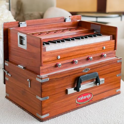 Maharaja Musicals 32 KEYS, TWO-REED (BASS MALE) Maharaja Kirtan Harmonium Khf1 thumb #4