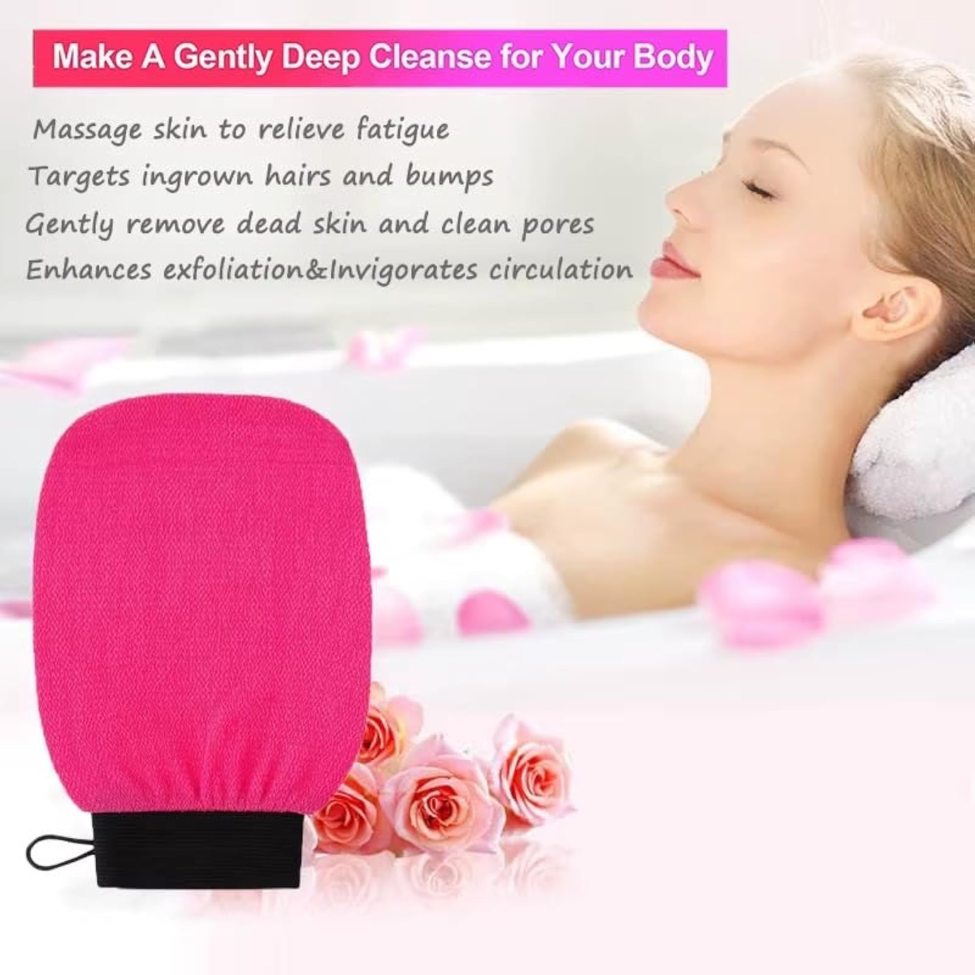 Viscose Fibre Exfoliate Gloves for Dead Skin Removal