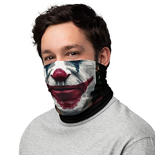 Joker Face Shield, Bandana, Face Mask, Neck Warmer Black2
