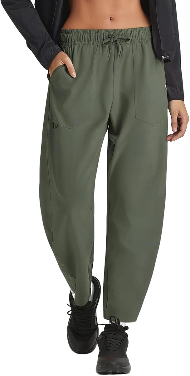 baleaf Women's Barrel Hiking Pants Water Resistant Lightweight
