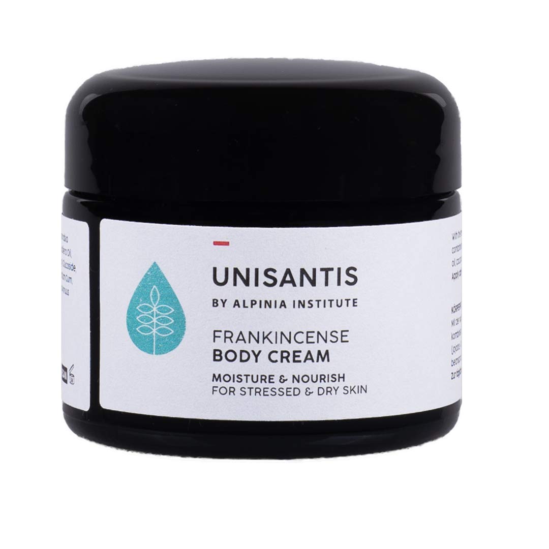Unisantis Frankincense Body Cream | Intense Hydration for Dry, Cracked & Scaly Skin | Also Suitable for Eczema, Dermatitis & Psoriasis | Vegan Formula