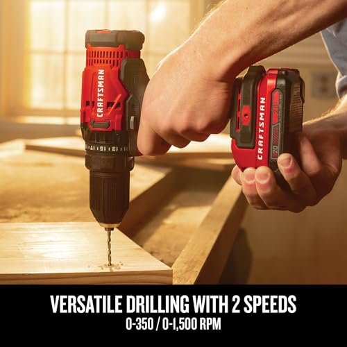 CRAFTSMAN V20 Cordless 4-Tool Power Tool Combo Kit with 2 Batteries and Charger (CMCK400D2) - Image 5