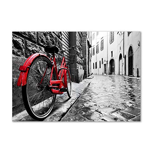 Dosseret en verre 100x70cm splashback guard cuisine motif véhicule rouge