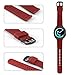 ANCOOL Compatible Gear Sport Band Replacement 20mm Silicone Watch Band Compatible Gear Sport/Galaxy Watch (42mm)/Ticwatch E/Ticwatch 2/Vivoactive 3 Watch - Small Red