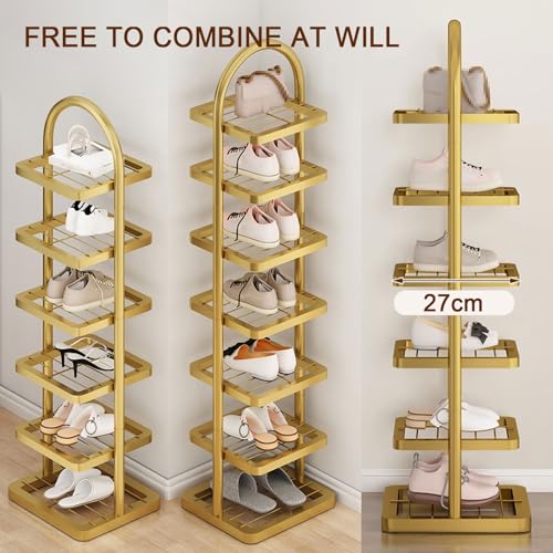 Rangement à chaussures 9 niveaux en métal résistant avec structure ouverte - 5