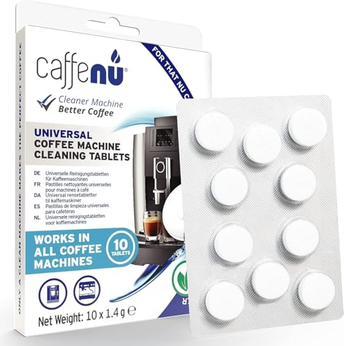 Coffee Machine Cleaner Tablets. 10 x 0.05 oz. Used Every 100 cups. Auto, Bean to Cup & One Touch Machine Cleaning Tablets. Used with Descaling